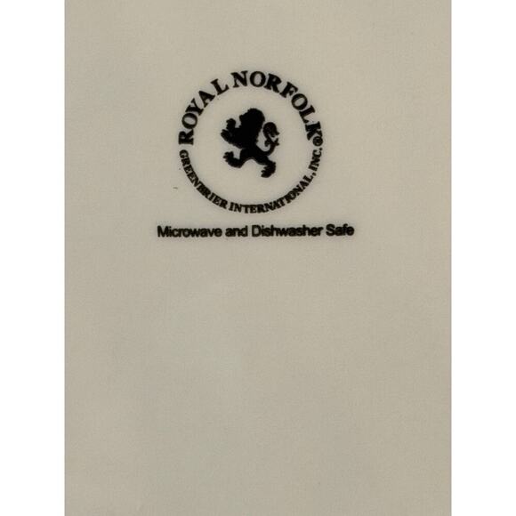 Royal Norfolk Lemon Plate (7)10.5” Ceramic Dinner Plate – Bright Yellow Lemons - Picture 4 of 6